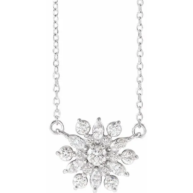 Diamond Vintage-Inspired 18" Necklace