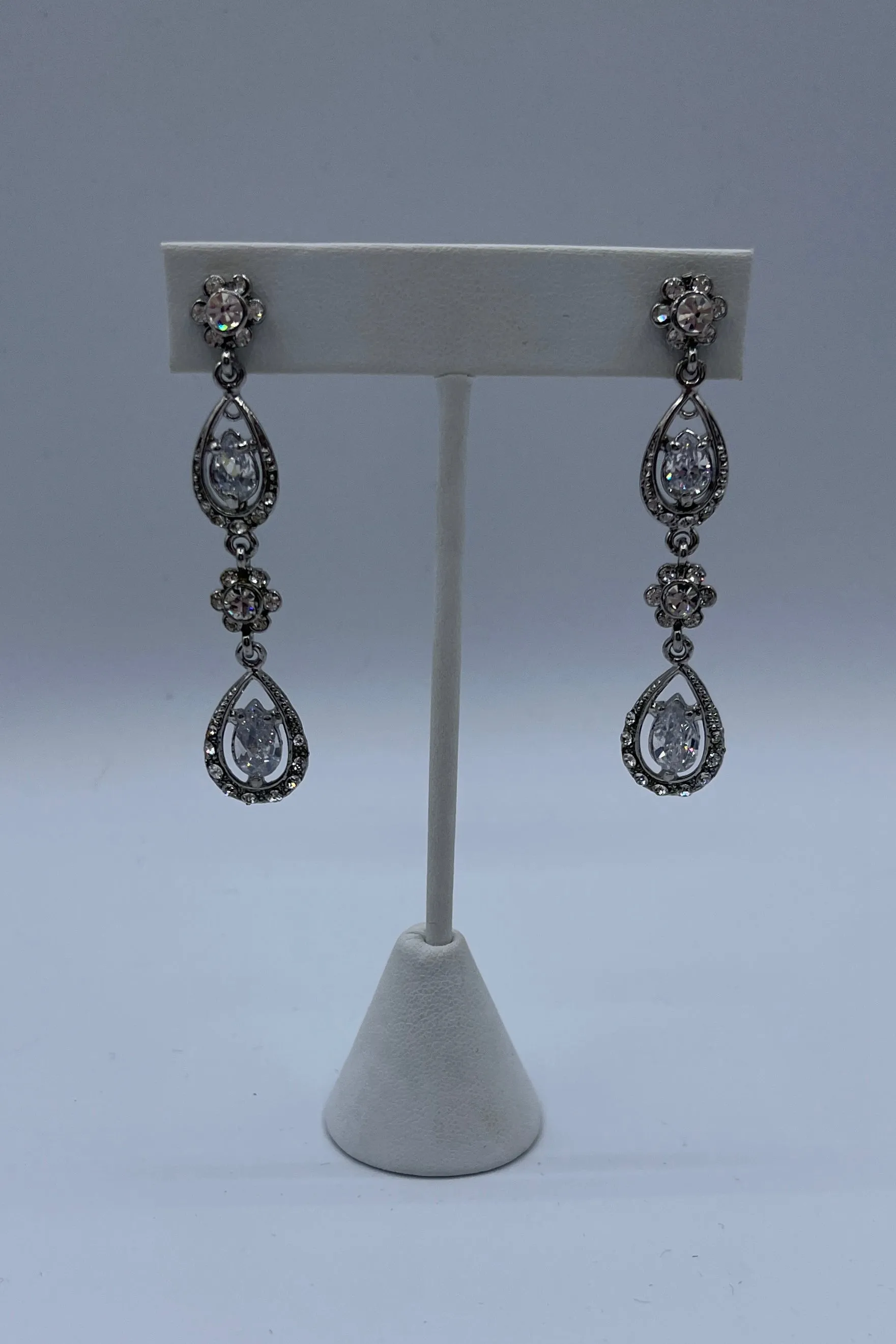 Elen Henderson Crystal Chandelier Teardrop Earrings