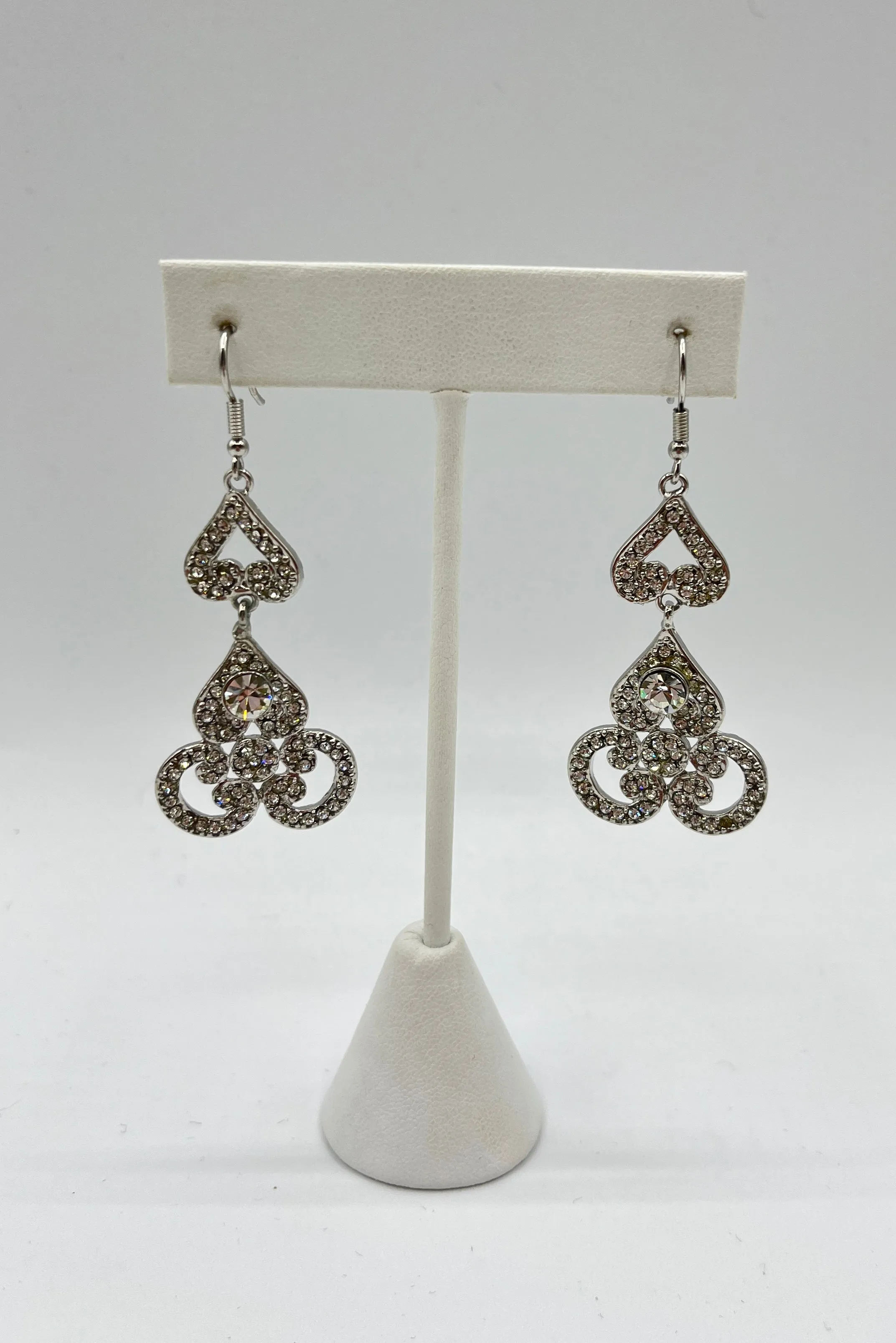 Elen Henderson Long Chandelier Crystal Earrings
