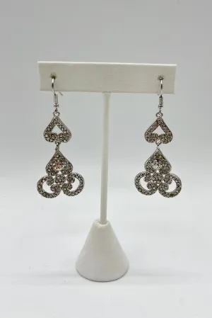 Elen Henderson Long Chandelier Crystal Earrings