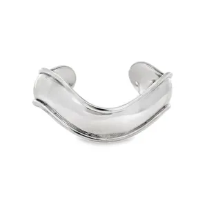 Estate Wave Cuff Bracelet in Sterling Silver