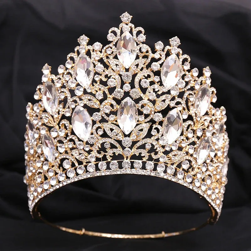 Gorgeous Large Crystal Tiaras Crown - Quinceanera-Pageant-Bridal