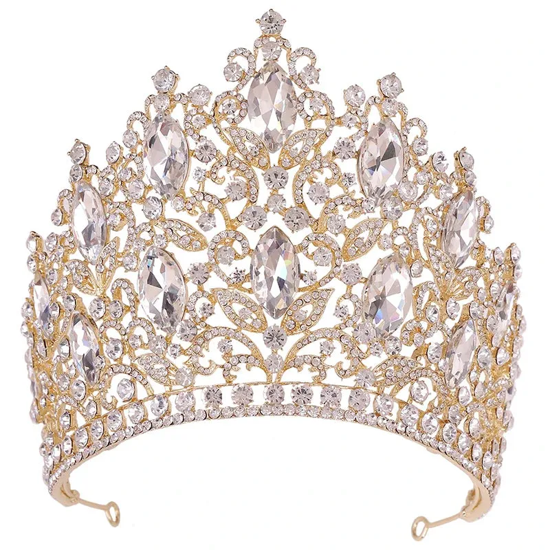 Gorgeous Large Crystal Tiaras Crown - Quinceanera-Pageant-Bridal