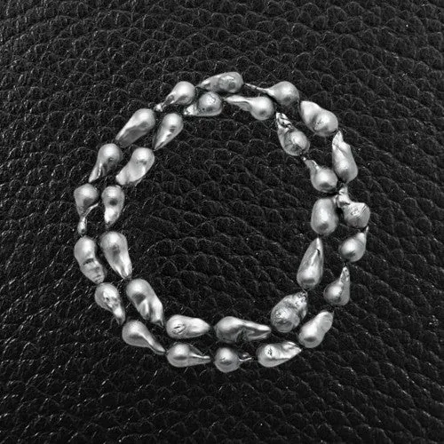 Gray Baroque Pearl Necklace