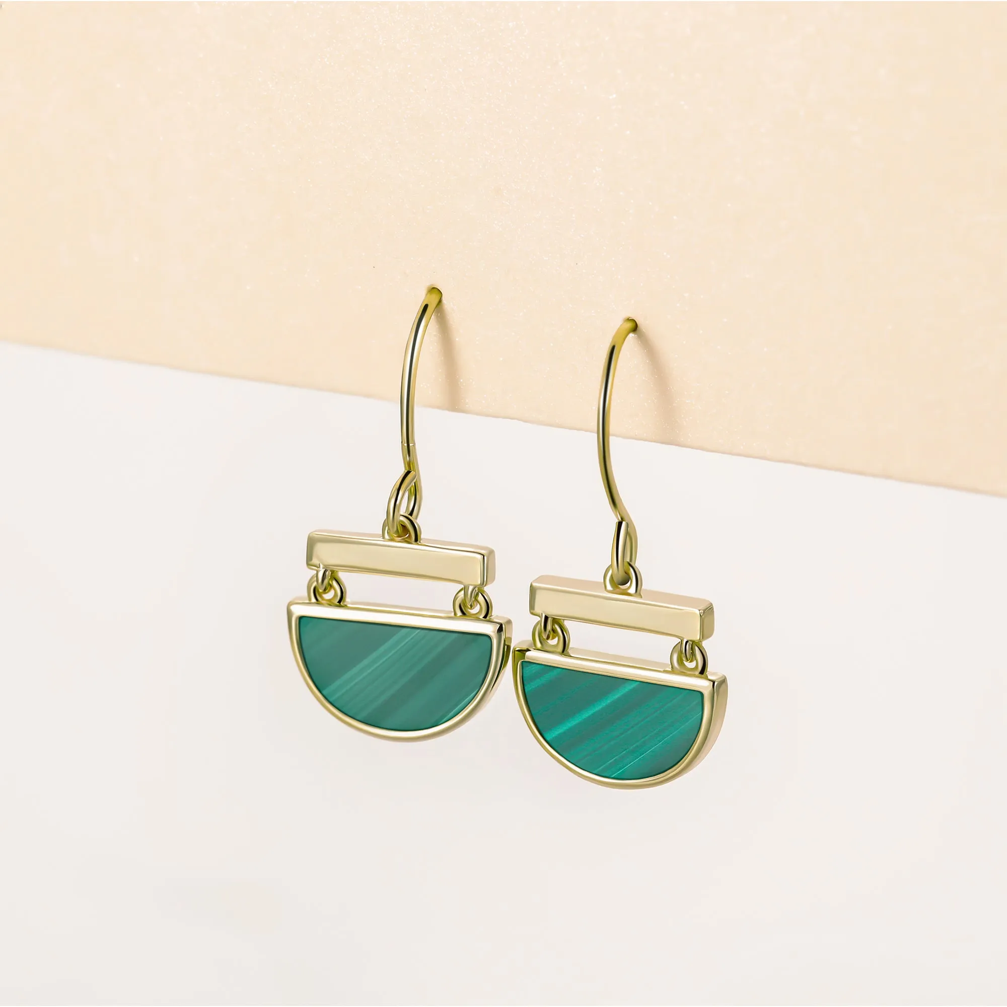 Hanging Half Circle Earrings