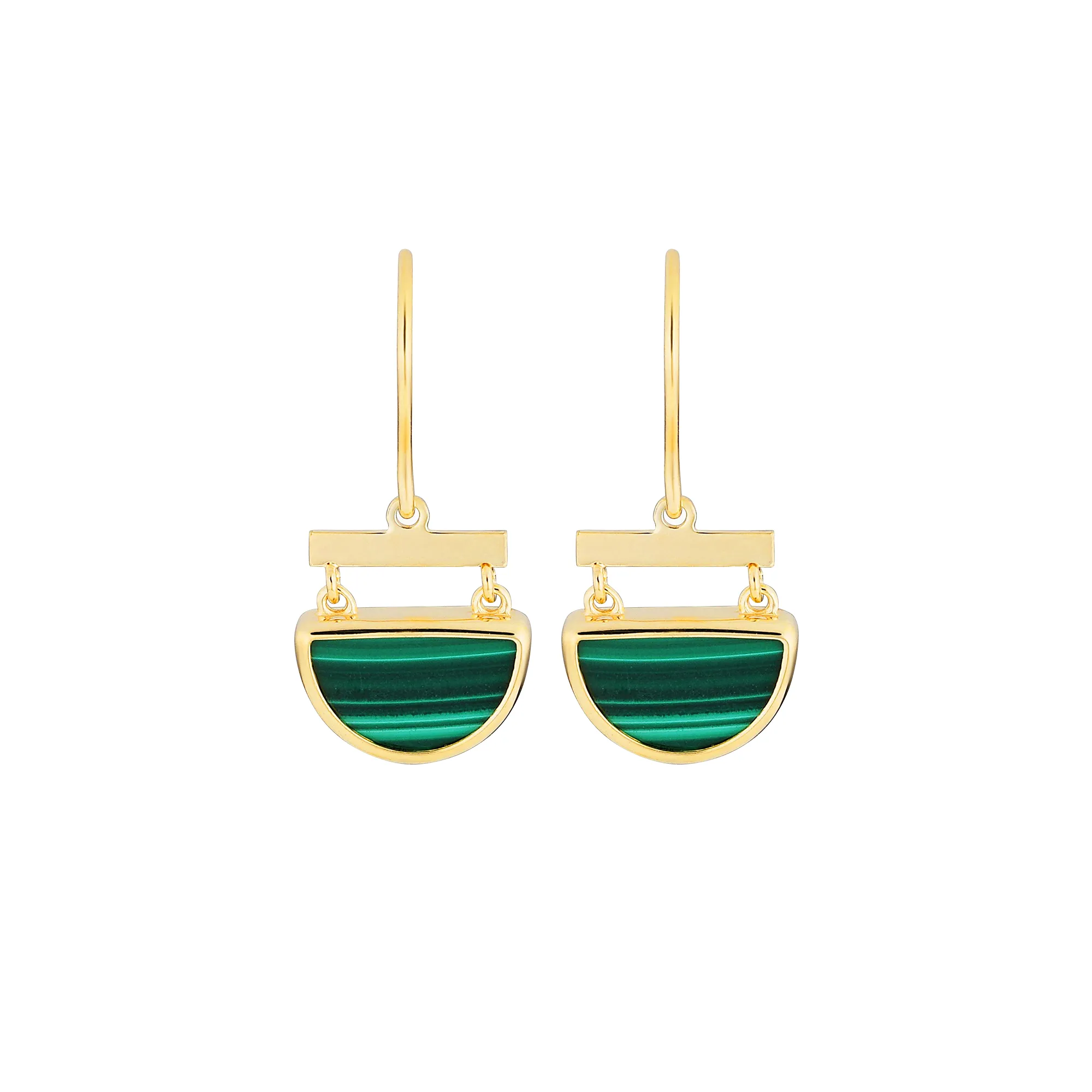 Hanging Half Circle Earrings