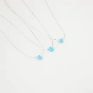 IMPERFECT Samudra Aquamarine Teardrop Stone Necklace