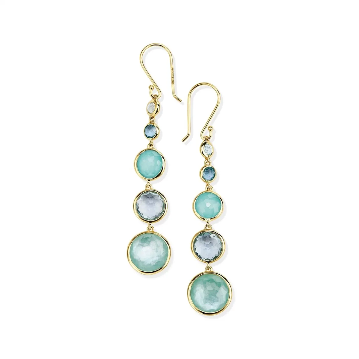 Ippolita 18K Yellow Gold Lollipop Long Lollitini Earrings in Waterfall