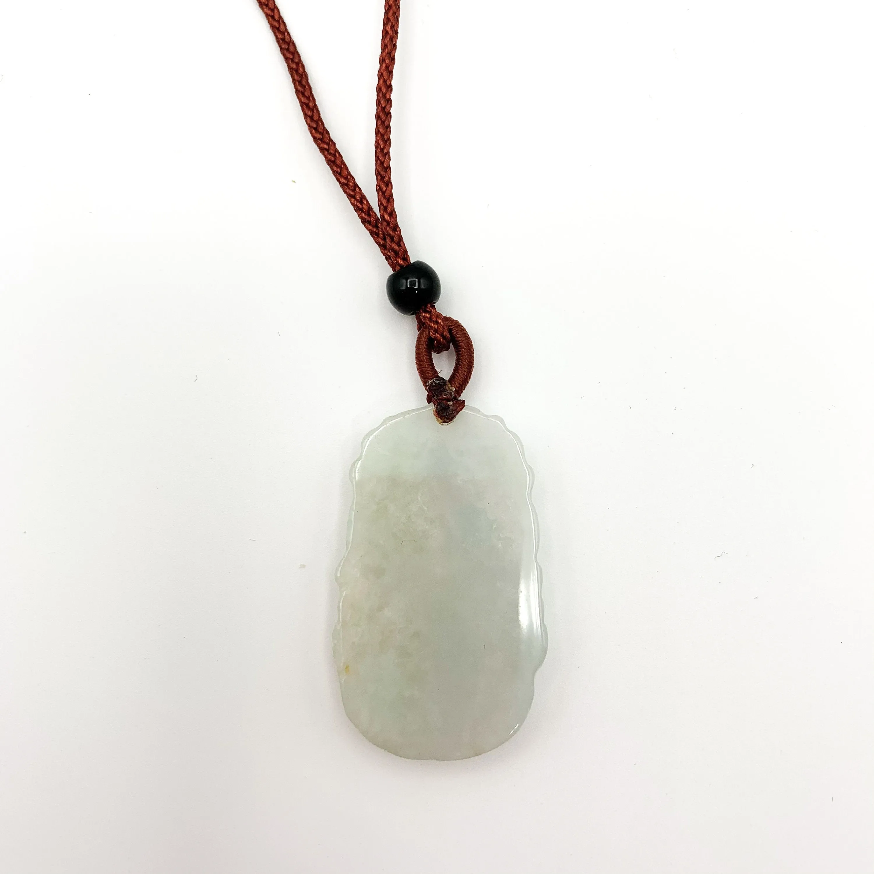 Jadeite Jade Dog Chinese Zodiac Carved Pendant Necklace, YJ-0321-0328270-2
