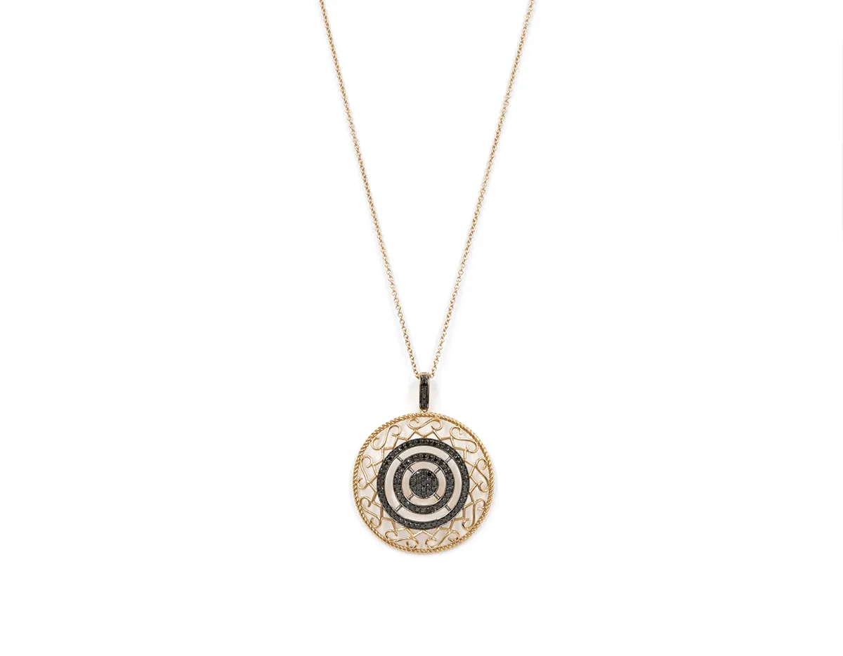 LADIES GOLD NECKLACE - CIRCLE OF FAITH