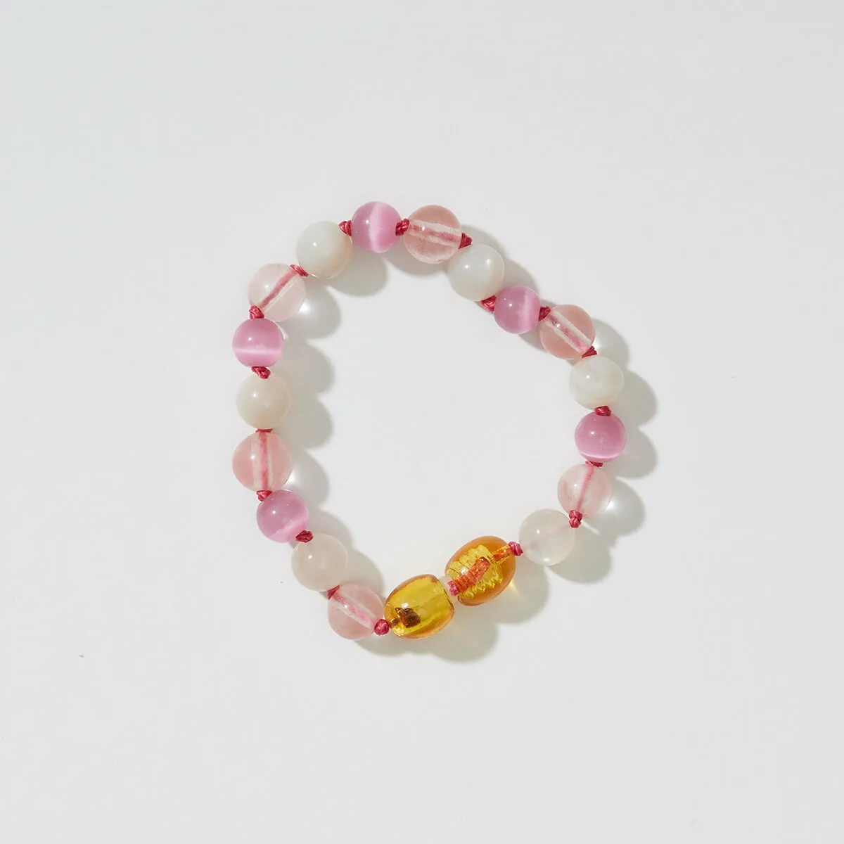 Lara Kids Bracelet in Cherry Quartz by Nirrimis