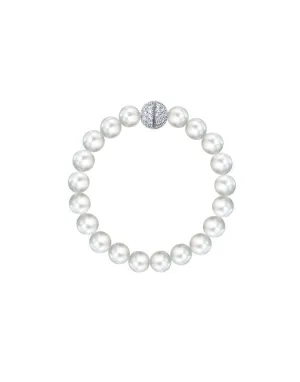 Large White Pearl Bracelet