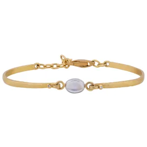 Lika Behar "Moondance" Bracelet 22K Yellow Gold Rainbow Moonstone