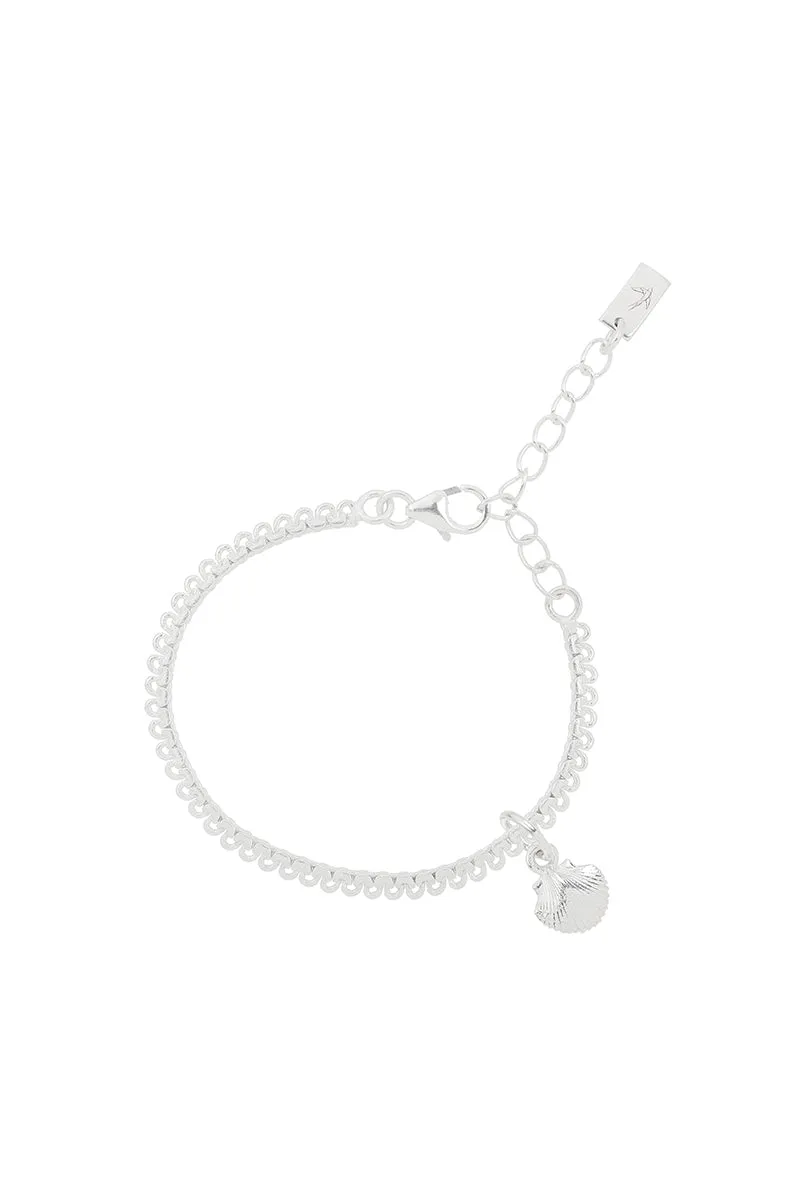 Little Mermaid Lace Chain Bracelet -  Silver