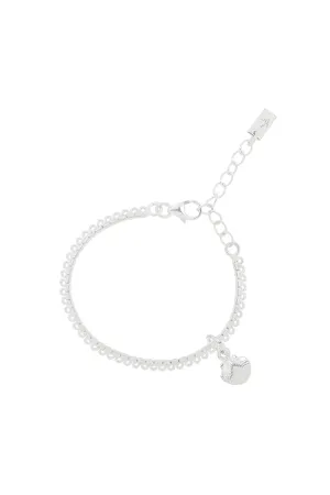 Little Mermaid Lace Chain Bracelet -  Silver