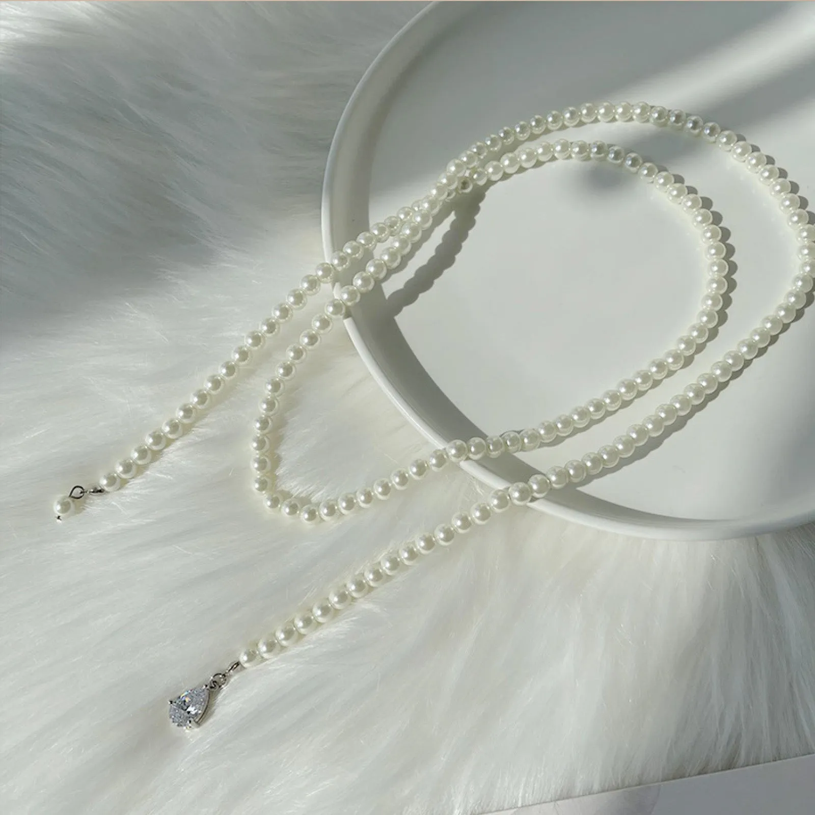 Long Pearl Necklace