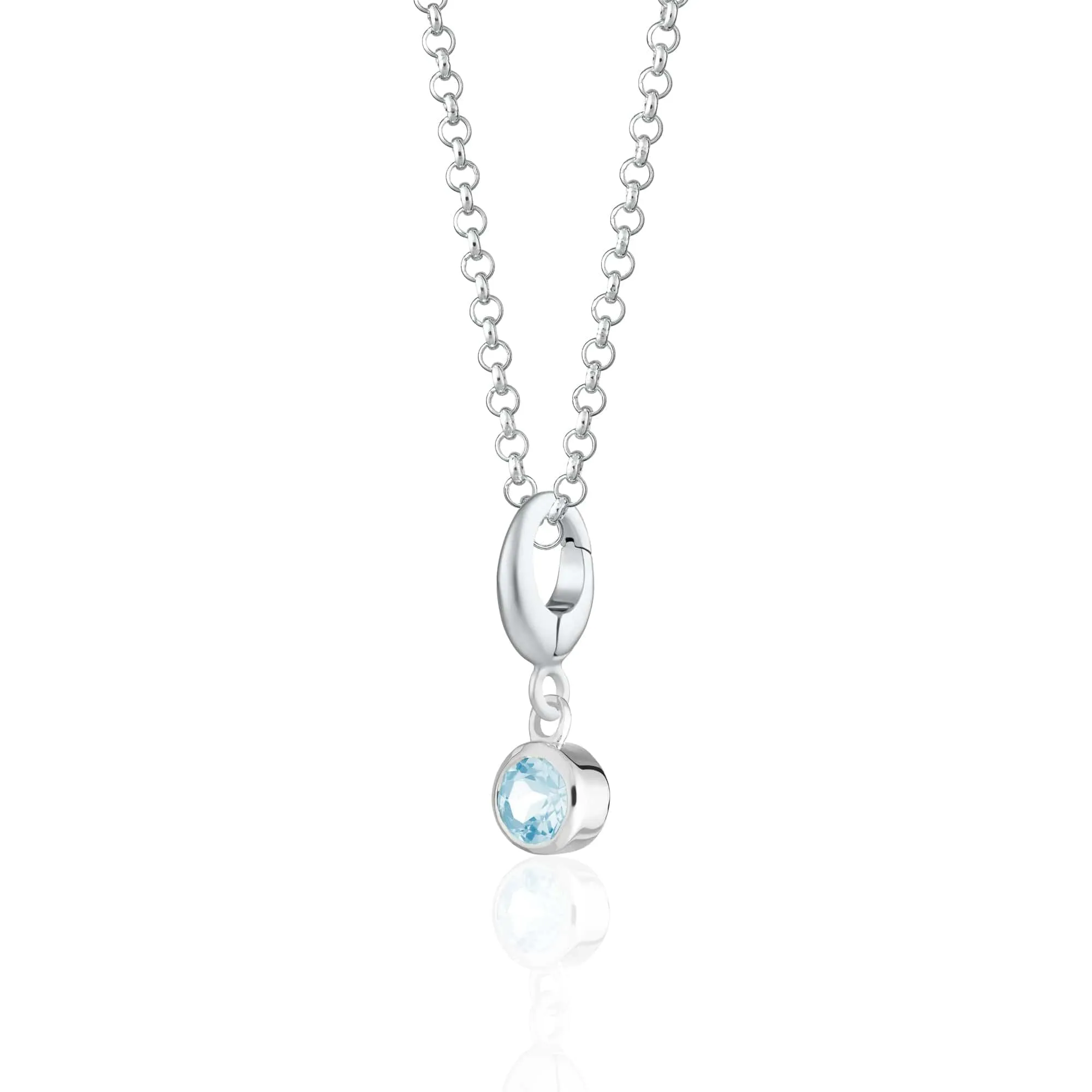 March Birthstone Necklace (Aquamarine)