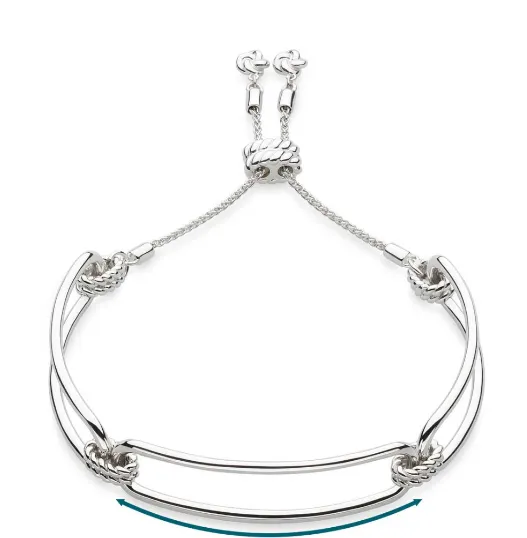 Marina Rope Bar Link Toggle Bracelet