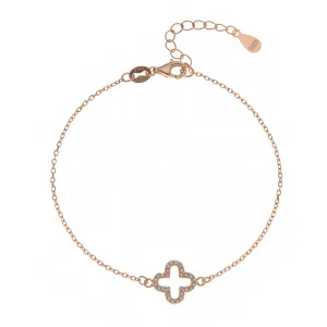 MELINDA CLOVER ROSE GOLD BRACELET