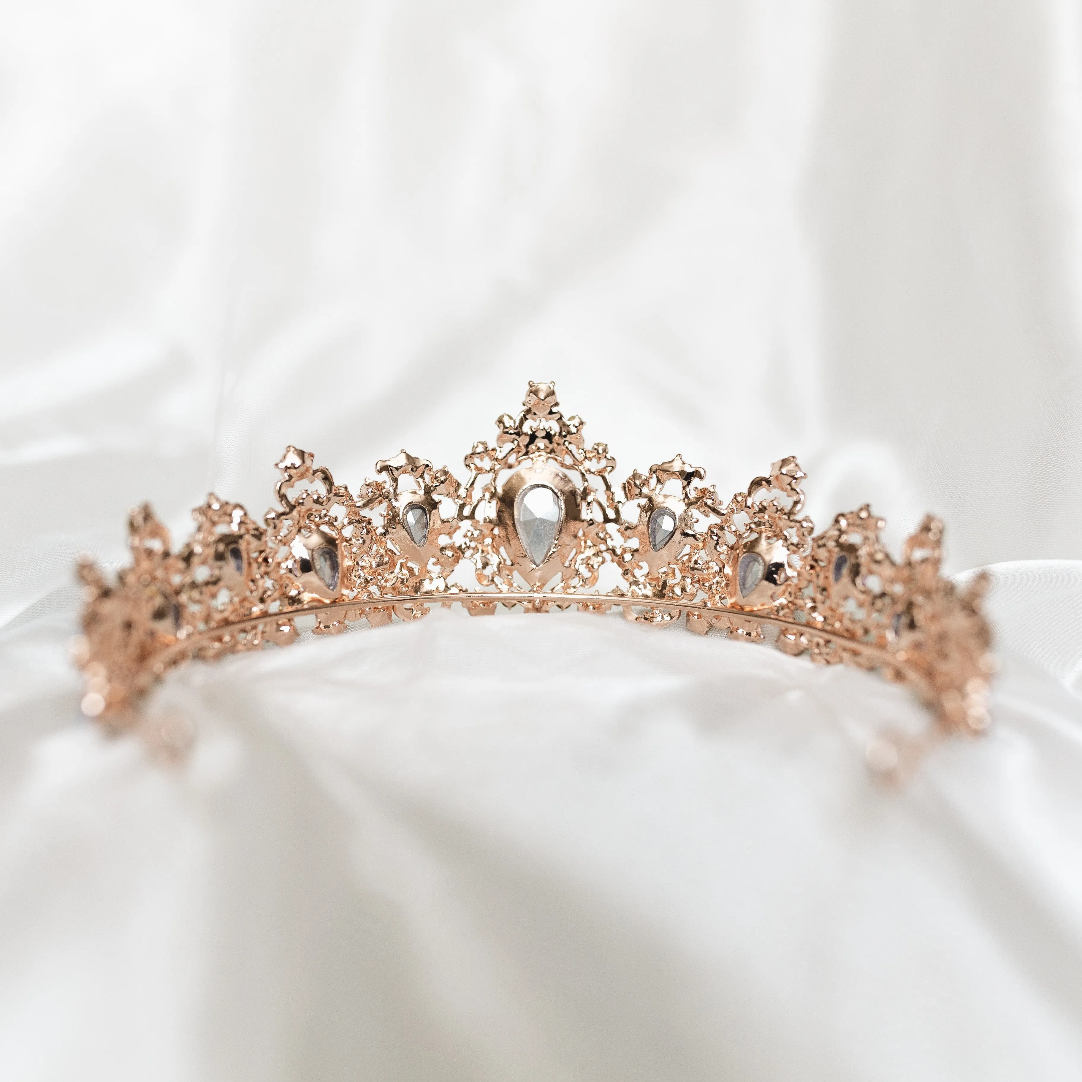Michelle’s Tiara in Faux Opal & Rose Gold