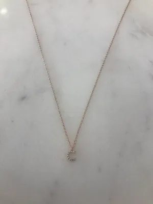 Mini Diamond Initial "C" Necklace - BJ1N5756