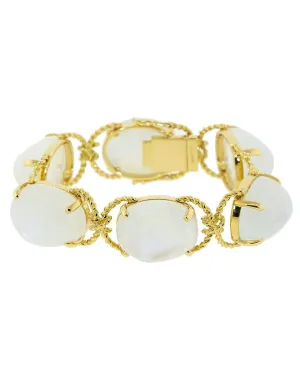Moonstone Pebble Bracelet