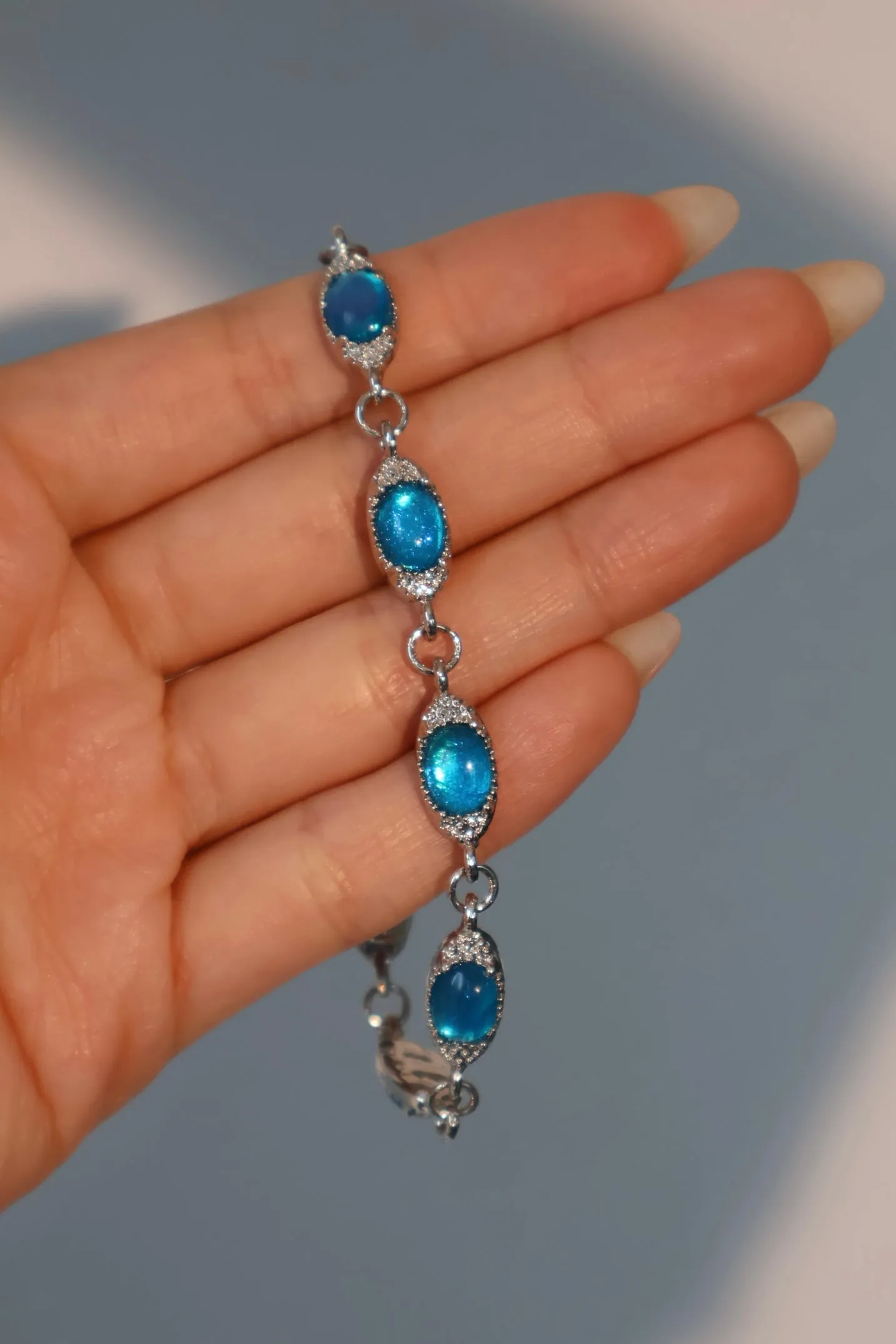 Multi Aurora Moonstone Bracelet