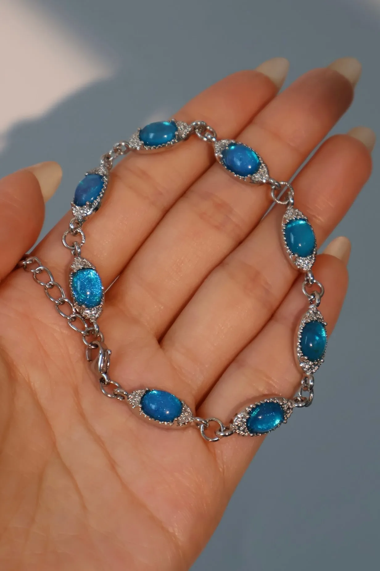 Multi Aurora Moonstone Bracelet