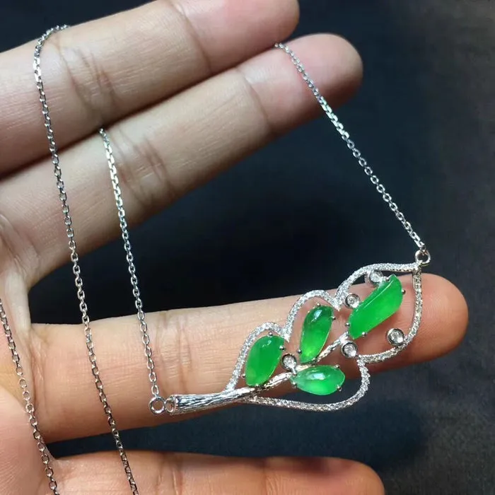 Natural Jade Necklace Jadeite Necklace NNE024
