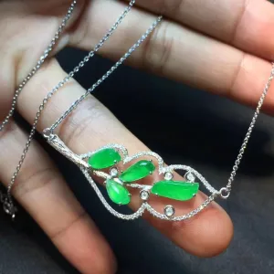 Natural Jade Necklace Jadeite Necklace NNE024