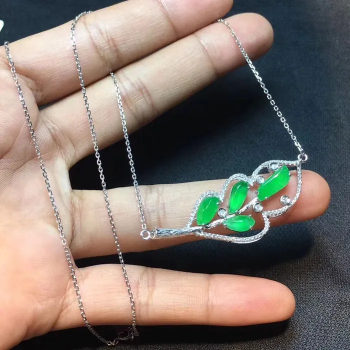 Natural Jade Necklace Jadeite Necklace NNE024