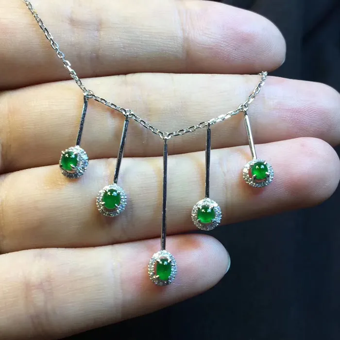 Natural Jade Necklace Jadeite Necklace NNE034