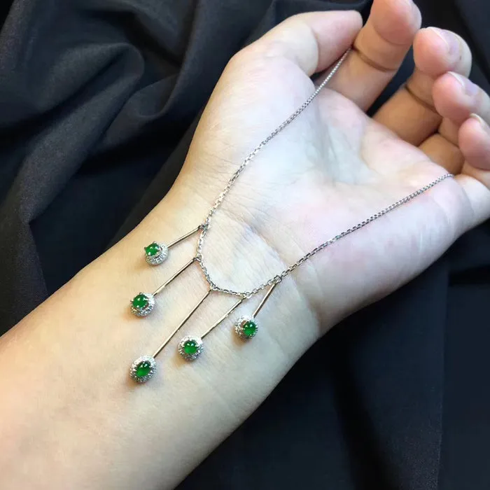 Natural Jade Necklace Jadeite Necklace NNE034