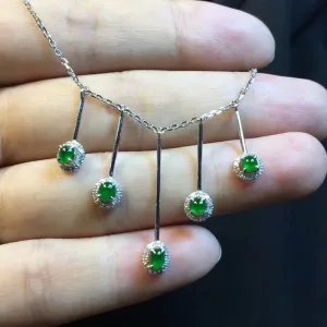 Natural Jade Necklace Jadeite Necklace NNE034