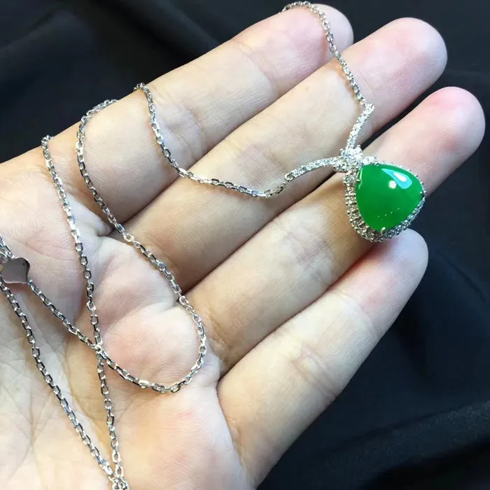Natural Jade Necklace Jadeite Necklace NNE037