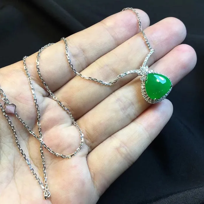 Natural Jade Necklace Jadeite Necklace NNE037