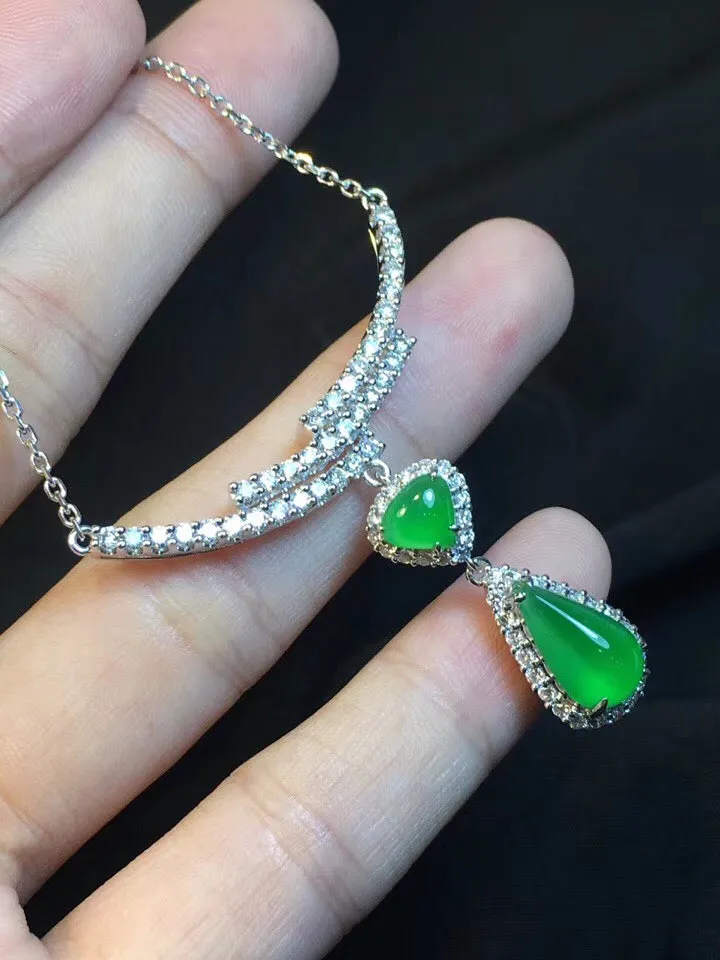 Natural Jade Necklace Jadeite Necklace NNE039