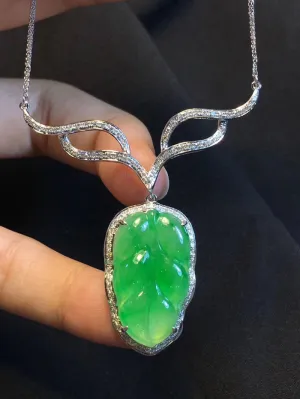 Natural Jade Necklace Jadeite Necklace NNE045