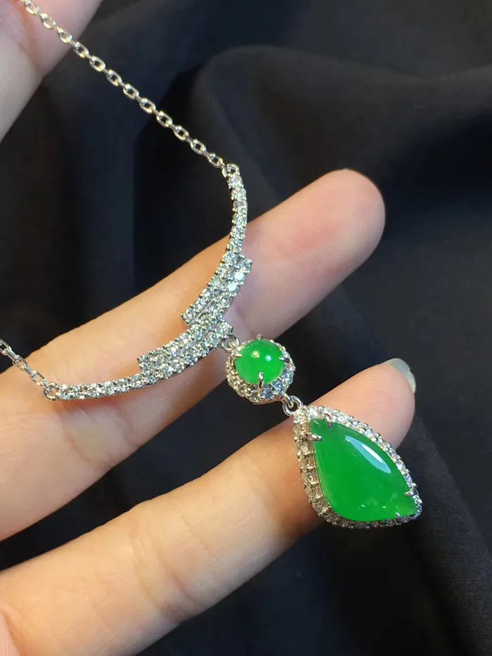 Natural Jade Necklace Jadeite Necklace NNE048