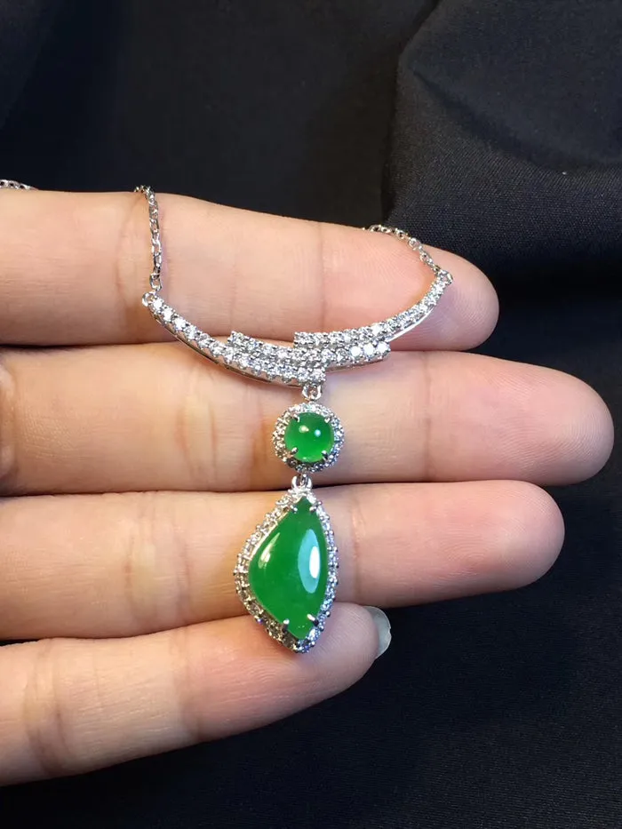 Natural Jade Necklace Jadeite Necklace NNE048
