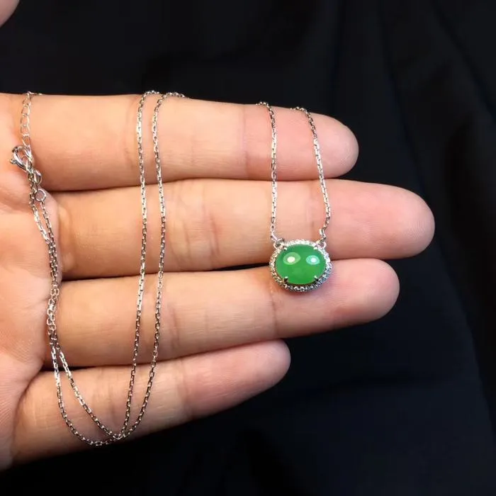 Natural Jade Necklace Jadeite Necklace NNE069