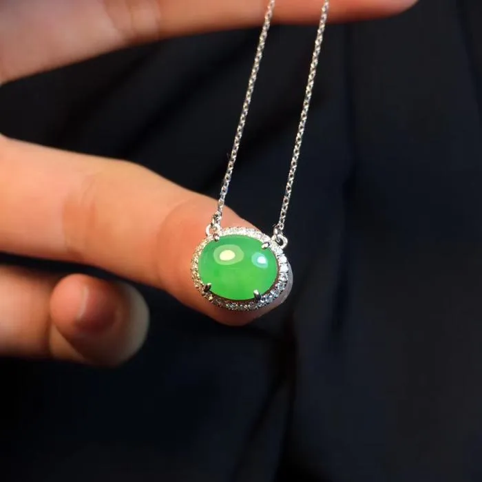 Natural Jade Necklace Jadeite Necklace NNE069