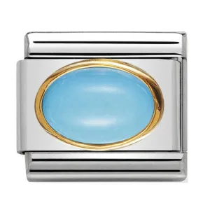 NOMINATION Link Gold with Turquoise Oval