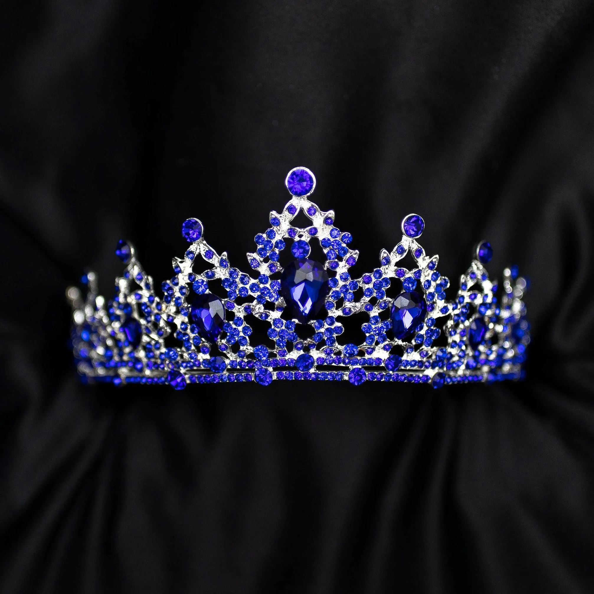 Ophelia's Tiara in Blue & Silver