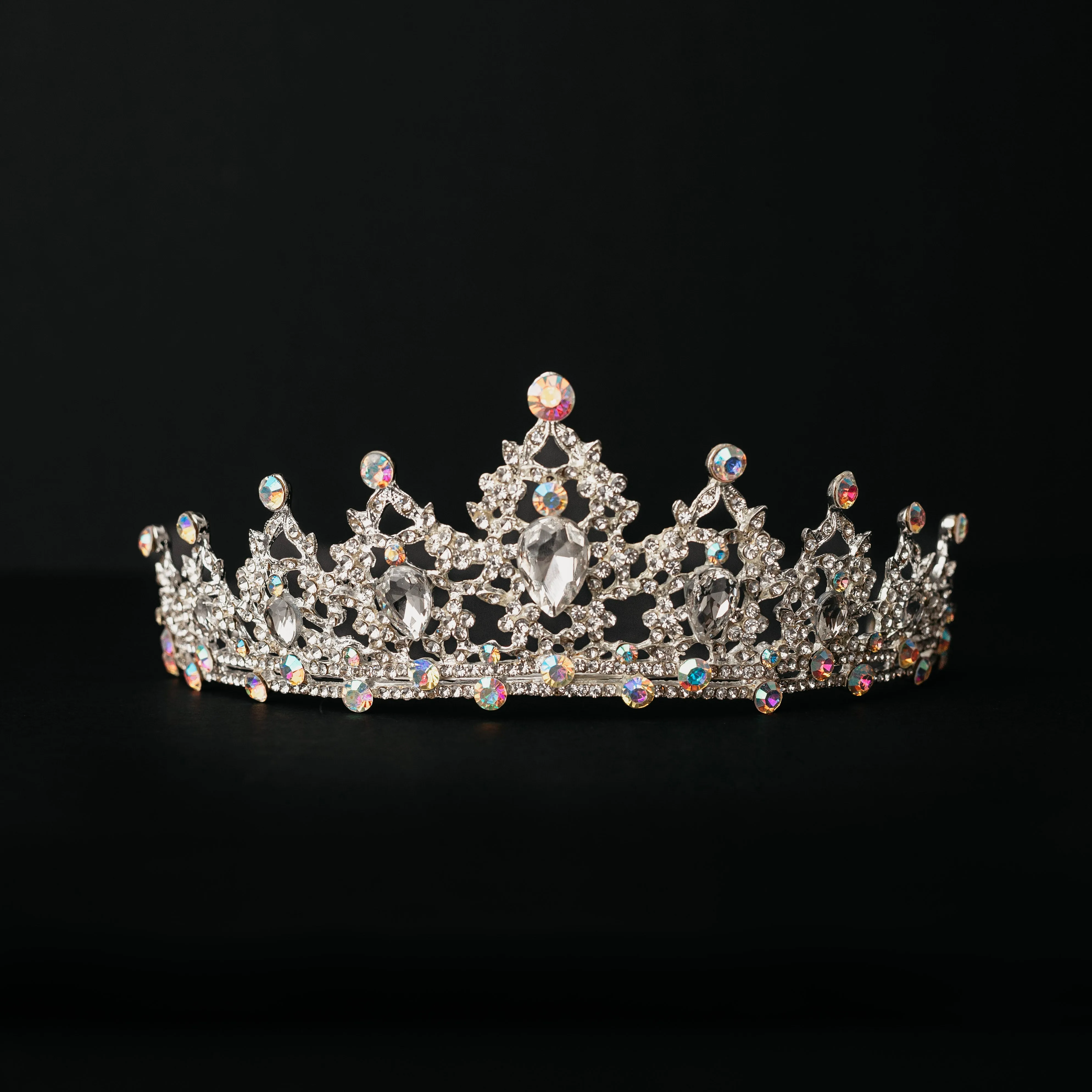Ophelia's Tiara in Iridescent Silver