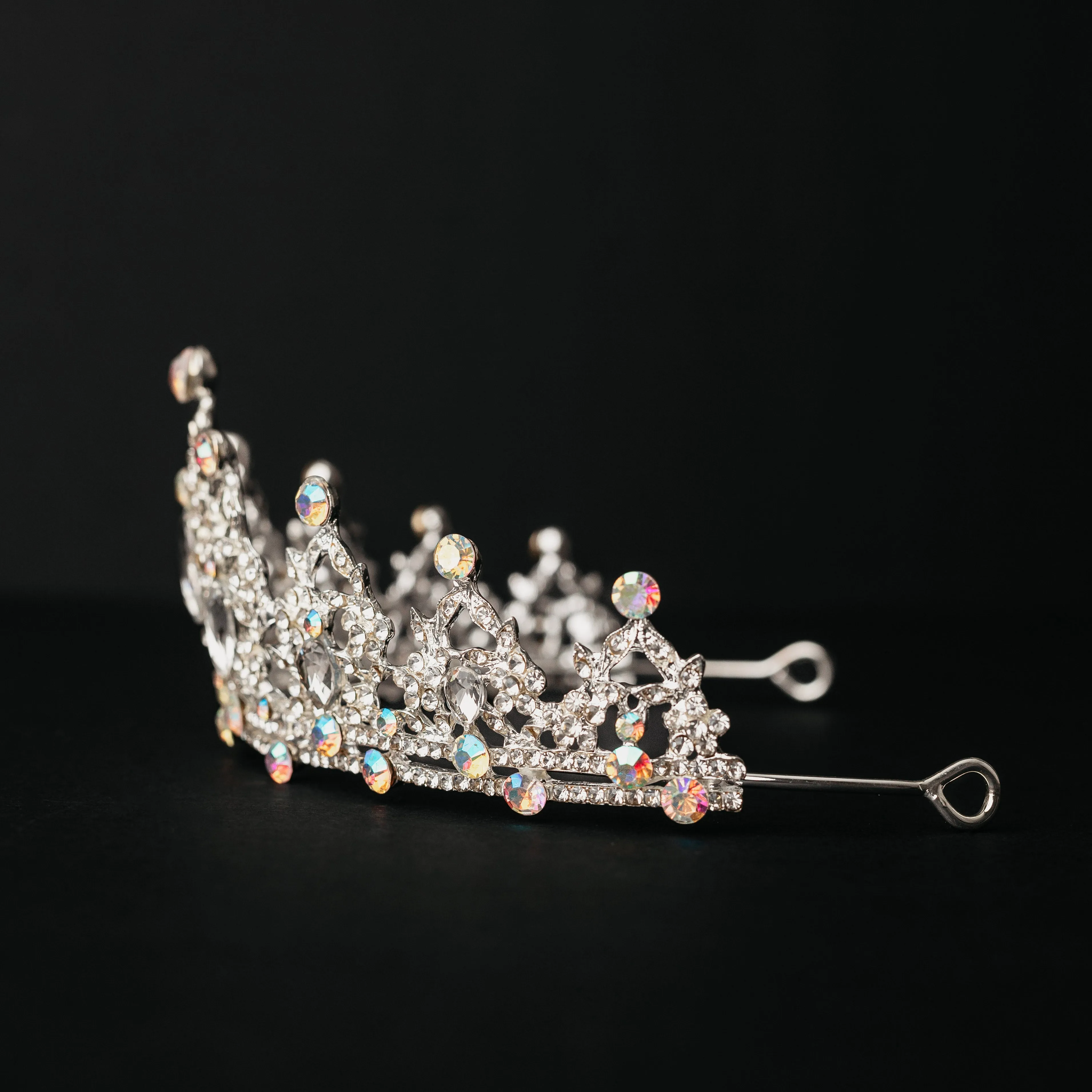 Ophelia's Tiara in Iridescent Silver