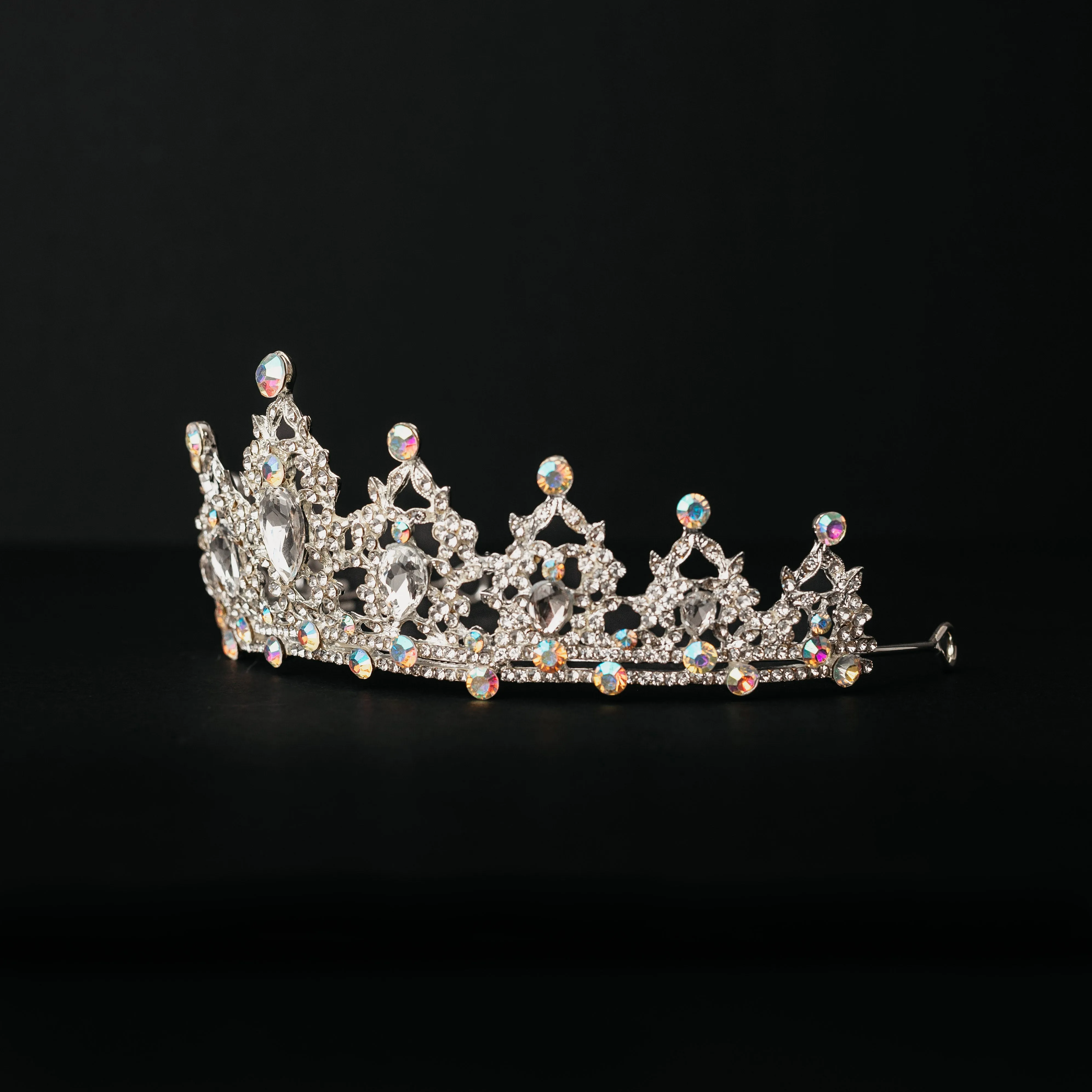 Ophelia's Tiara in Iridescent Silver