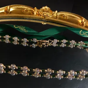 Pavlova Moon Stone   Nephrite Jade necklace
