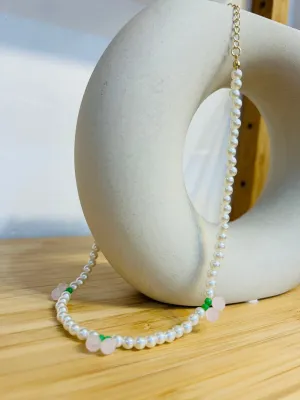 pearls and cherries necklace