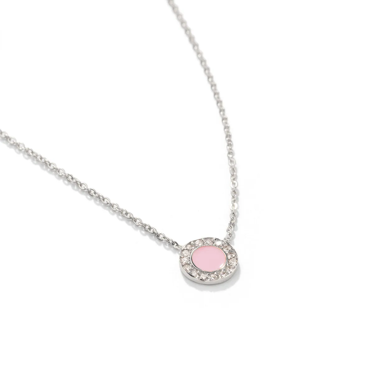 Pink Glare Enamel Necklace